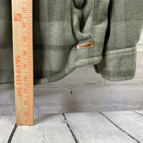 Voyager Men's Polar Fleece Soft Bonded Shirt Jacket Olive Green Size XXL - Picture 6 of 10